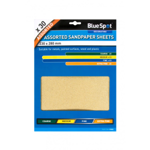 Pack of Sanding Sheet Sandpaper Assorted Pack x30