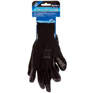 Nitrile Grip Gloves - Large