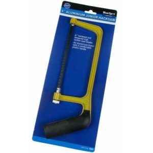 Junior Hacksaw Aluminium 150mm (6") complete with tempered carbon steel blade